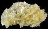Yellow Barite Crystal Cluster - Peru #64145-1